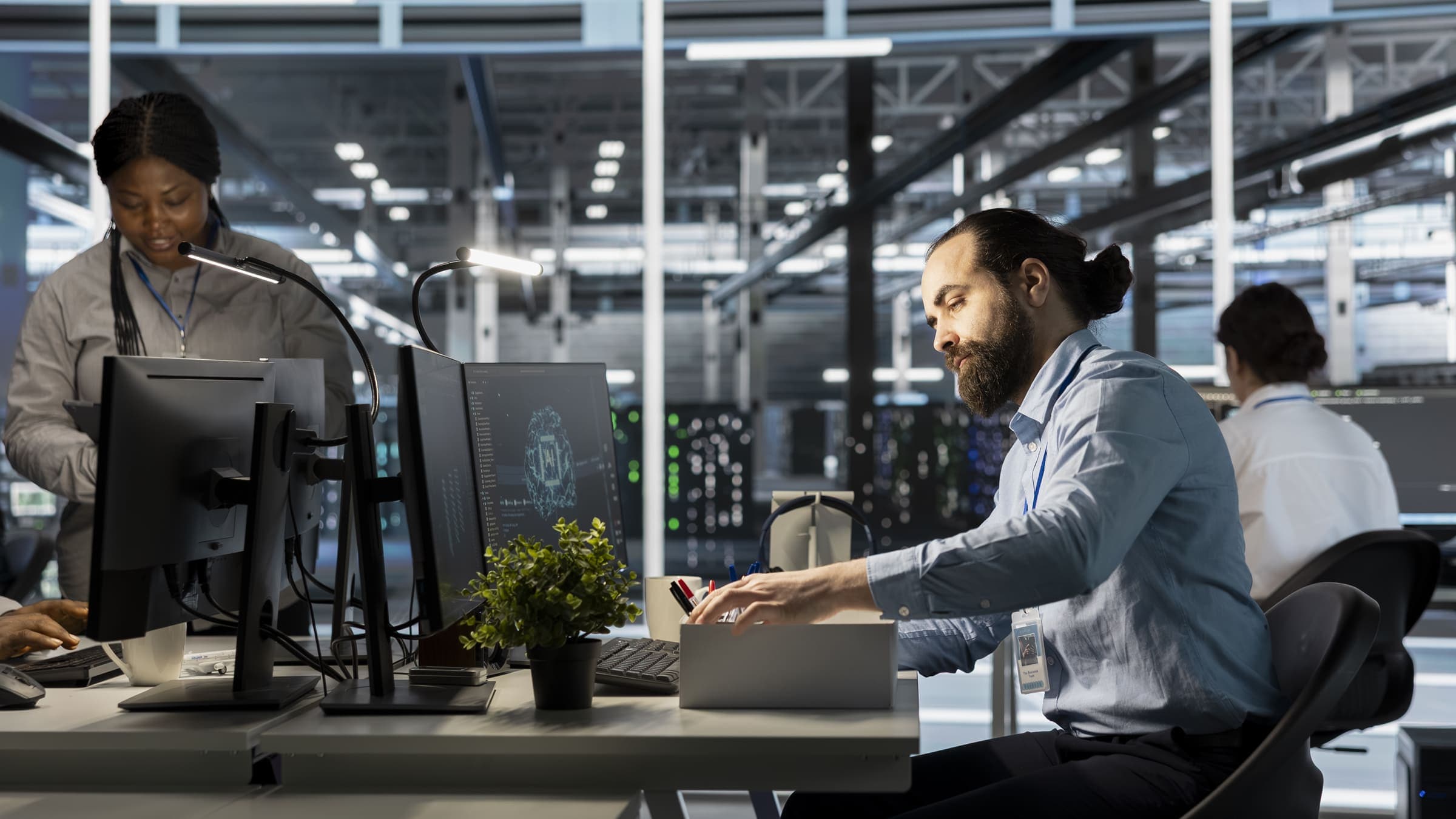 Distributed team working on software delivery